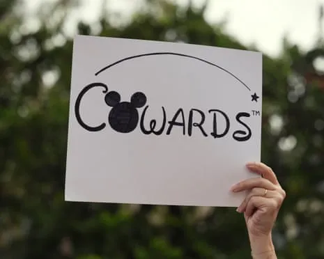 Scores Protest Outside Disney Headquarters Concerning ‘Anti-Free Speech’ Kimmel Show Removal